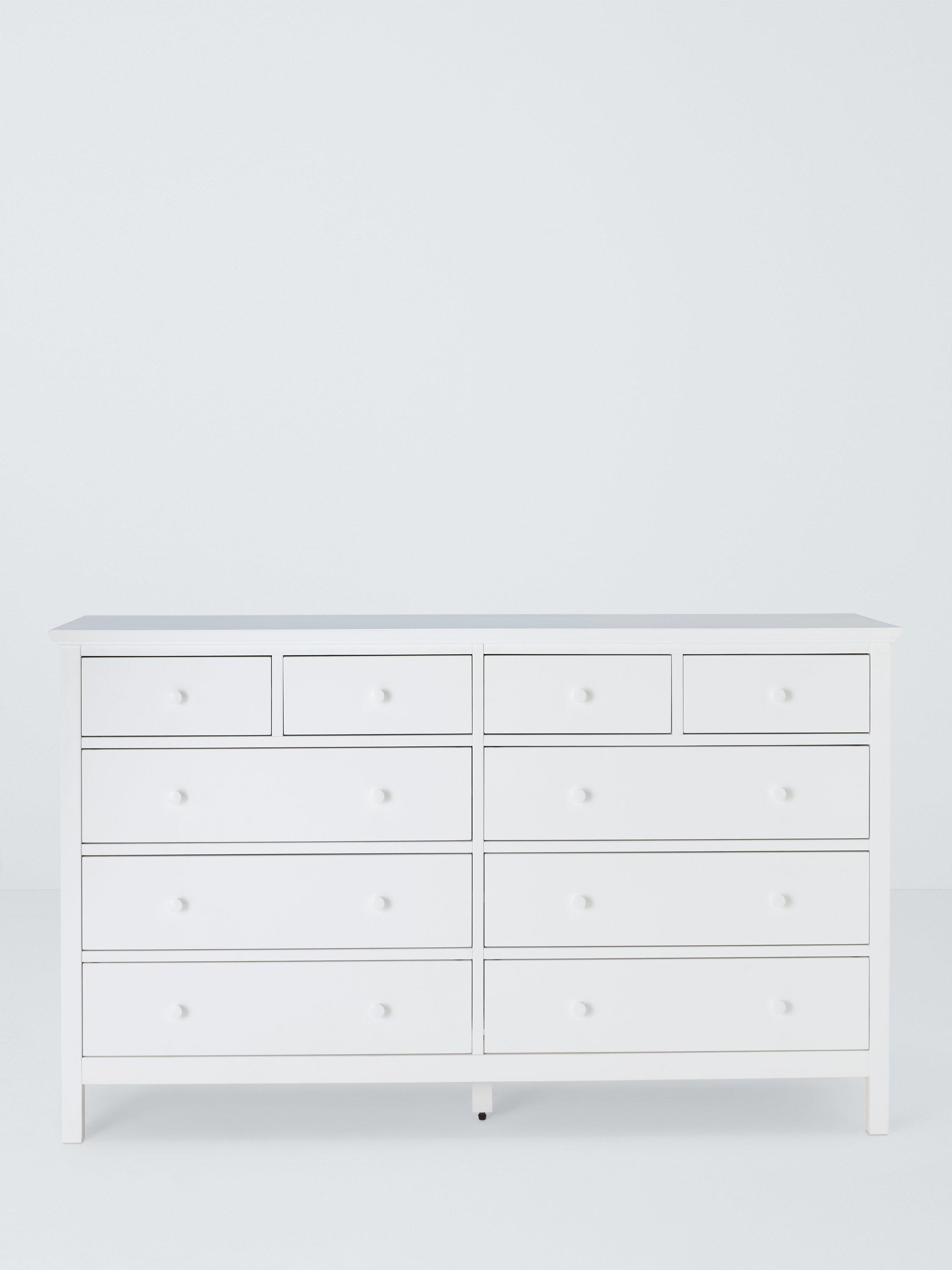John Lewis John Lewis Wilton 10 Drawer Chest, White