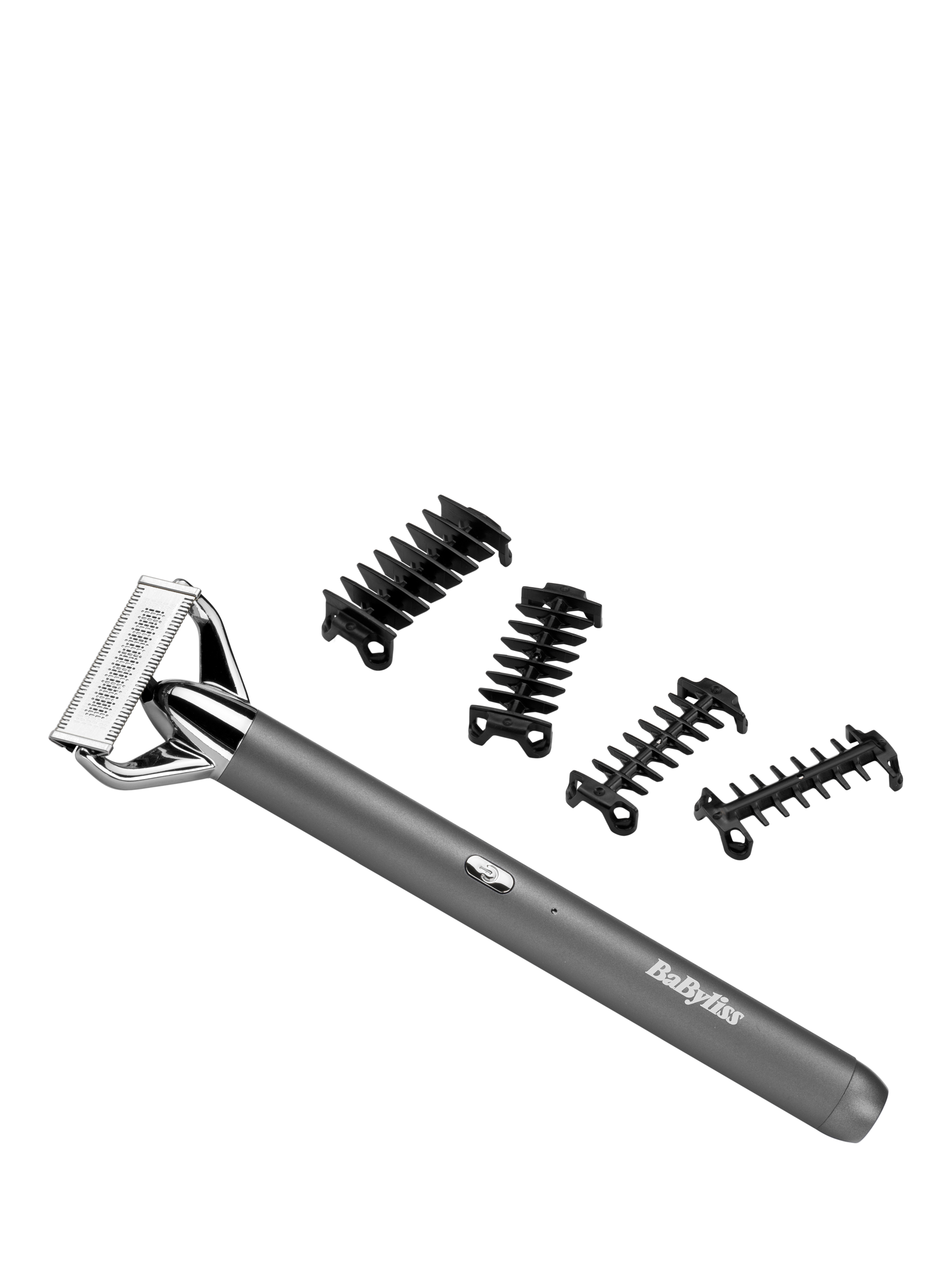 Product image 1 of 10, which shows BaByliss Super-X Metal Series X-Blade Beard & Stubble Trimmer, Chrome