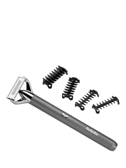 BaByliss Super-X Metal Series X-Blade Beard & Stubble Trimmer, Chrome, Chrome