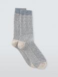 John Lewis Geometric Wool Silk Blend Ankle Socks