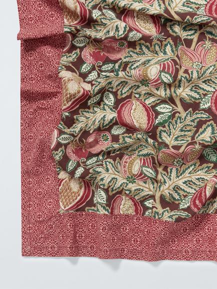 John Lewis x Sanderson Cantaloupe Cotton Linen Blend Tablecloth, 250 x 160cm, Multi - view 2, 