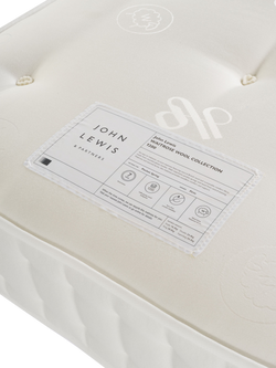 John Lewis Waitrose Wool 1200 Pocket Spring Zip Link Mattress, Firm Tension, Super King Size - view 2, White