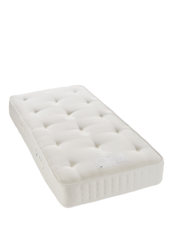 John Lewis Waitrose Wool 1600 Pocket Spring Mattress, Medium Firm Tension, Single, White