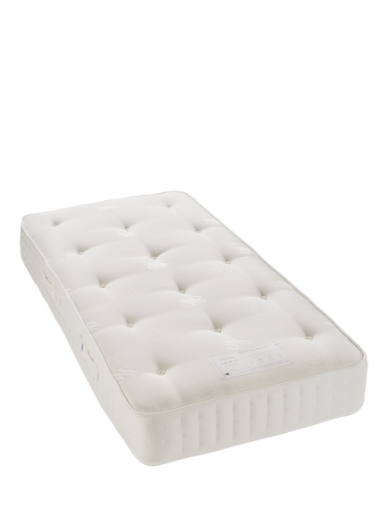 John Lewis Waitrose Wool 1600 Pocket Spring Mattress, Medium Firm Tension, Single, White