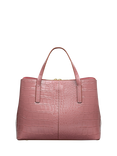 Radley Dukes Place Croc Effect Leather Grab Bag, French Rose