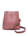 Radley Dukes Place Croc Effect Small Leather Crossbody Bag, French Rose