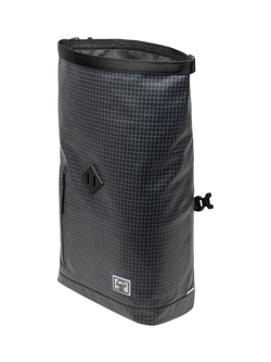 Herschel Supply Co. Weather Resistant Roll Top Backpack 23L, Grid-Black - view 2, 