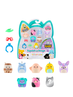 Squishmallows Squish-a-longs Mini Squish, Style 1/Wave 4, Pack of 8