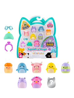 Squishmallows Squish-a-longs Mini Squish, Style 2/Wave 4, Pack of 8