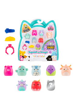 Squishmallows Squish-a-longs Mini Squish, Style 3/Wave 4, Pack of 8, Multi