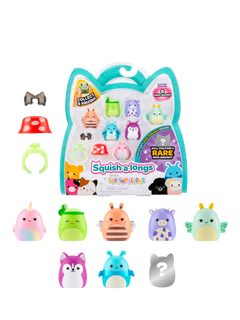 Squishmallows Squish-a-longs Mini Squish, Style 4/Wave 4, Pack of 8