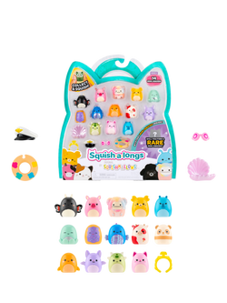 Squishmallows Squish-a-longs Mini-Squish, Style 1/Wave 4, Pack of 14, Multi