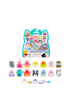 Squishmallows Squish-a-longs Mini Squish, Style 2/Wave 4, Pack of 14