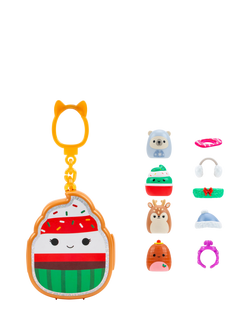 Squishmallows Seasonal Christmas 2 Squish-a-longs Clip-a-longs Mini Squish, Pack of 4 - view 2, Multi