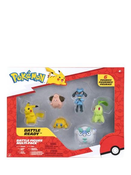 Pokémon Battle Ready Figures, Pack of 6, Multi
