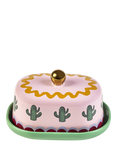 Eleanor Bowmer Electric Coast Stoneware Butter Dish, Multi