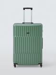 John Lewis Tampa 4-Wheel 75cm Large Hard Shell Suitcase, 100L, Green