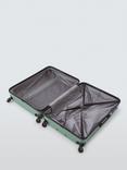 John Lewis Tampa 4-Wheel 75cm Large Hard Shell Suitcase, 100L, Green