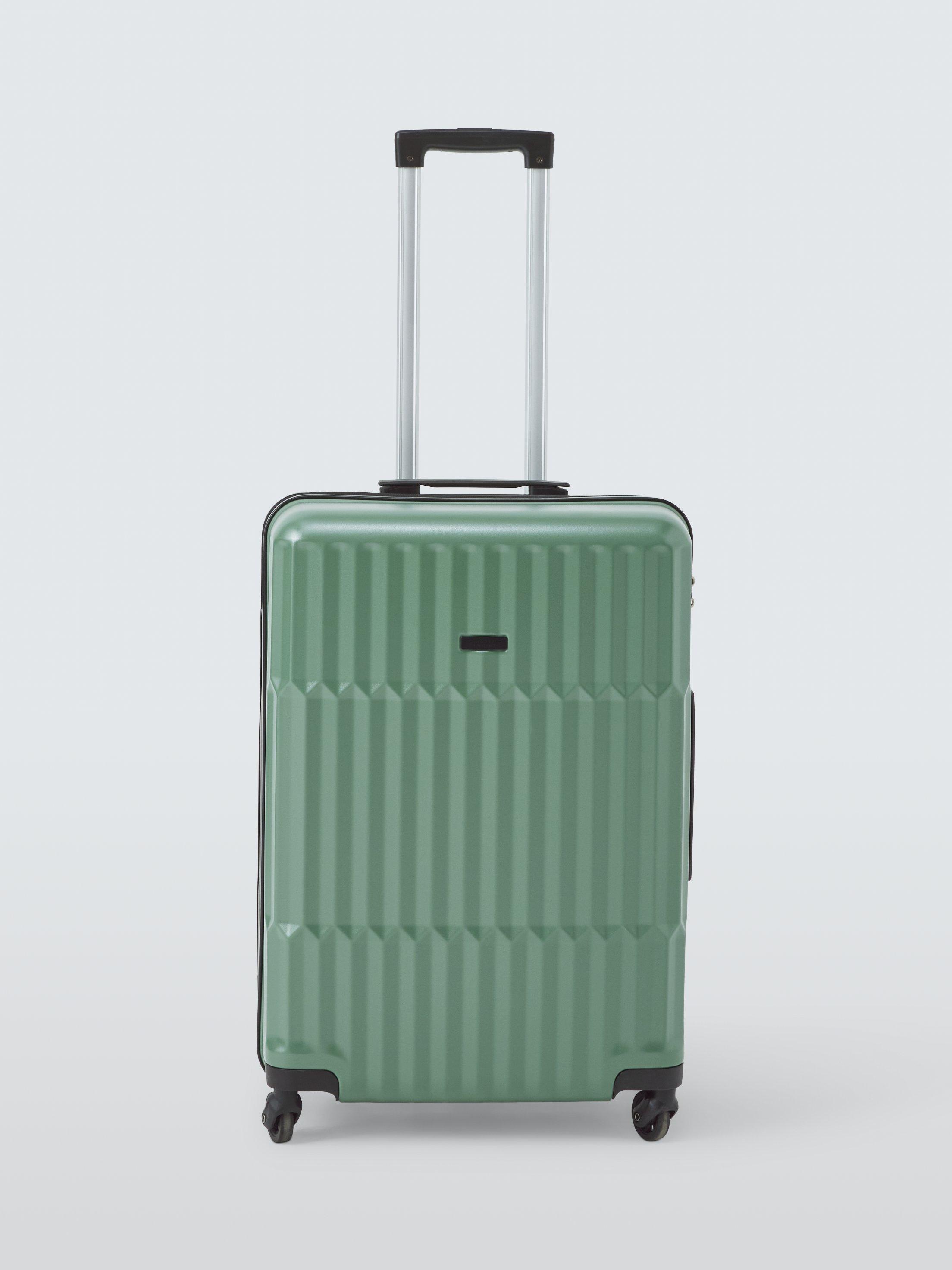 John Lewis Tampa 4-Wheel 65cm Medium Hard Shell Suitcase, 65L, Green