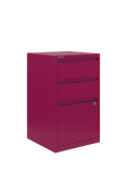 Bisley 3 Drawer Home Filer, Berry