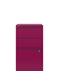 Bisley 3 Drawer Home Filer, Berry