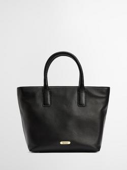 Barbour Birch Leather Tote Bag, Black