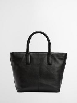 Barbour Birch Leather Tote Bag - view 2, Black
