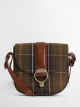 Barbour Elm Tartan Crossbody Bag, Brown/Multi