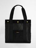 Barbour Healy Diamond Quilted Tote Bag, Black