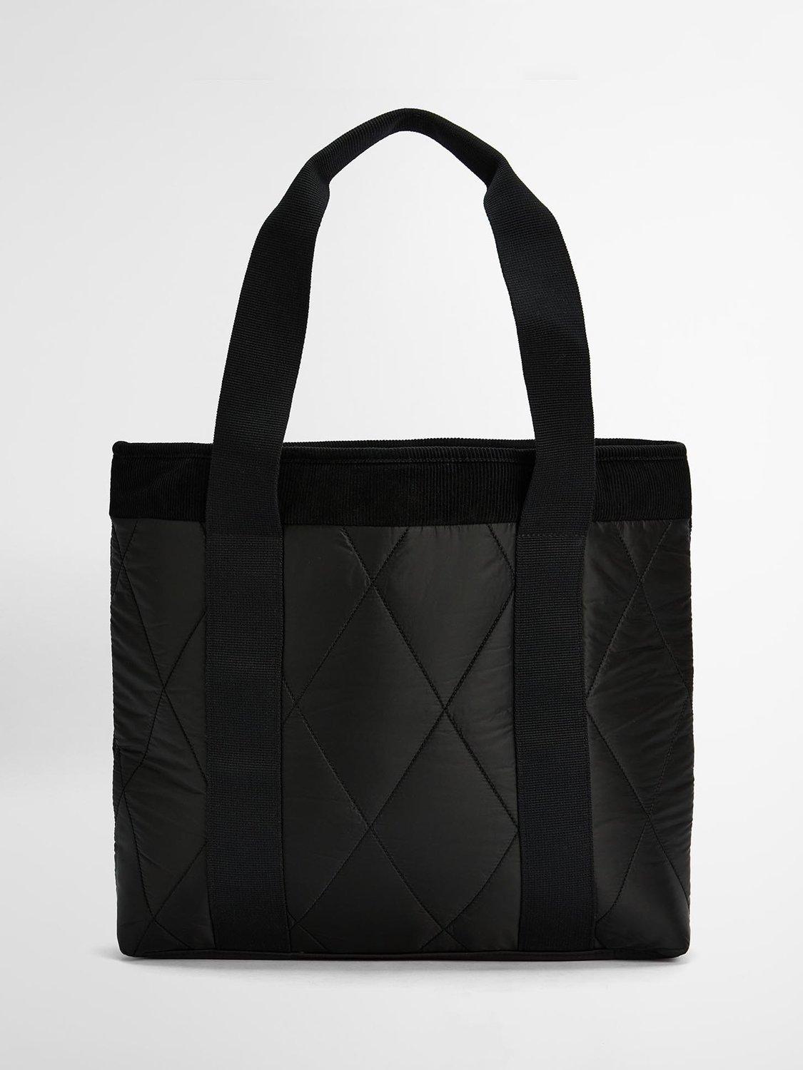 Product image 2 of 9, which shows Barbour Healy Diamond Quilted Tote Bag, Black