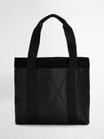 Barbour Healy Diamond Quilted Tote Bag, Black