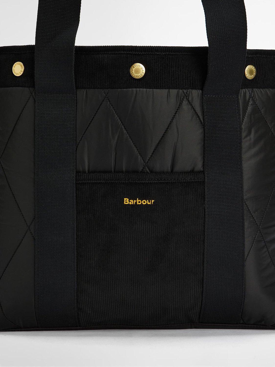 Product image 5 of 9, which shows Barbour Healy Diamond Quilted Tote Bag, Black