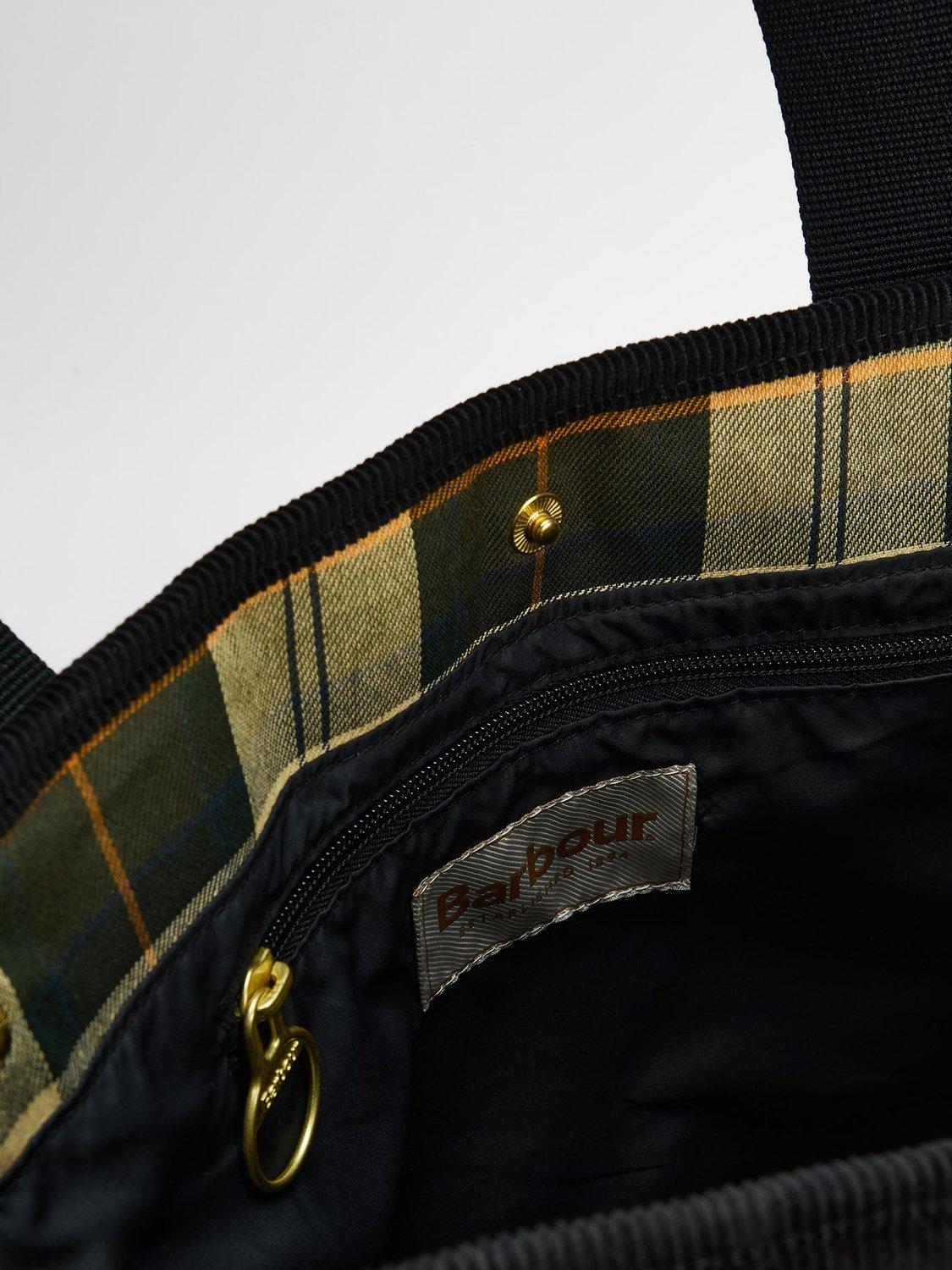Product image 6 of 9, which shows Barbour Healy Diamond Quilted Tote Bag, Black