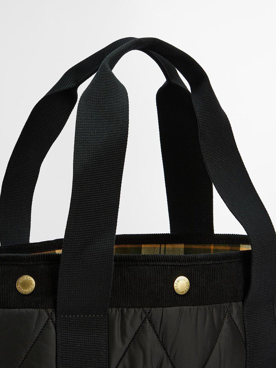 Product image 8 of 9, which shows Barbour Healy Diamond Quilted Tote Bag, Black