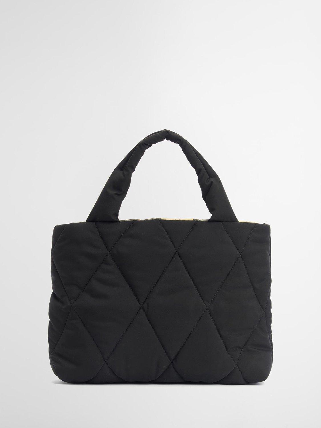 Product image 4 of 8, which shows Barbour Mariah Quilted Mini Tote Bag, Black