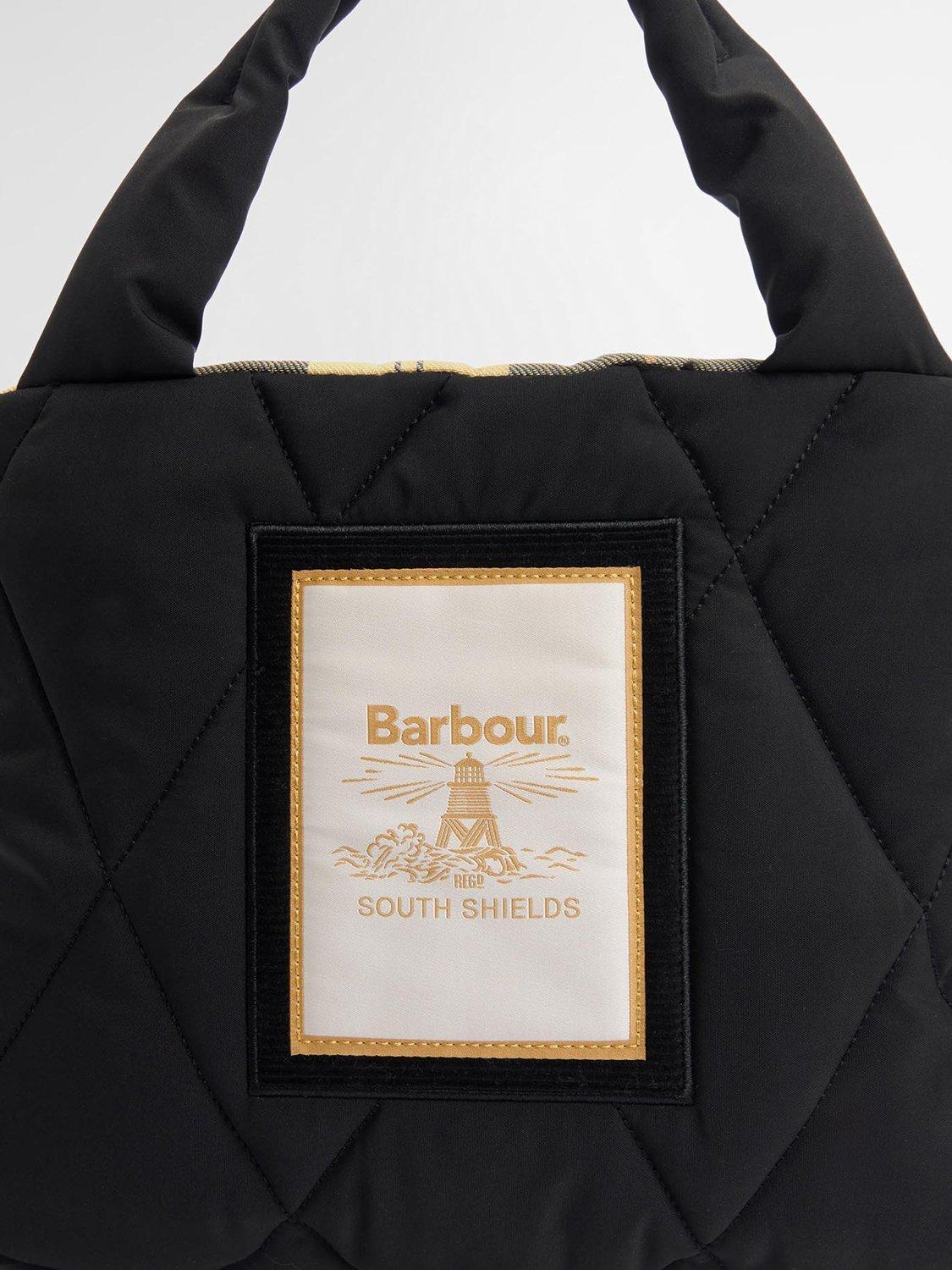 Product image 6 of 8, which shows Barbour Mariah Quilted Mini Tote Bag, Black
