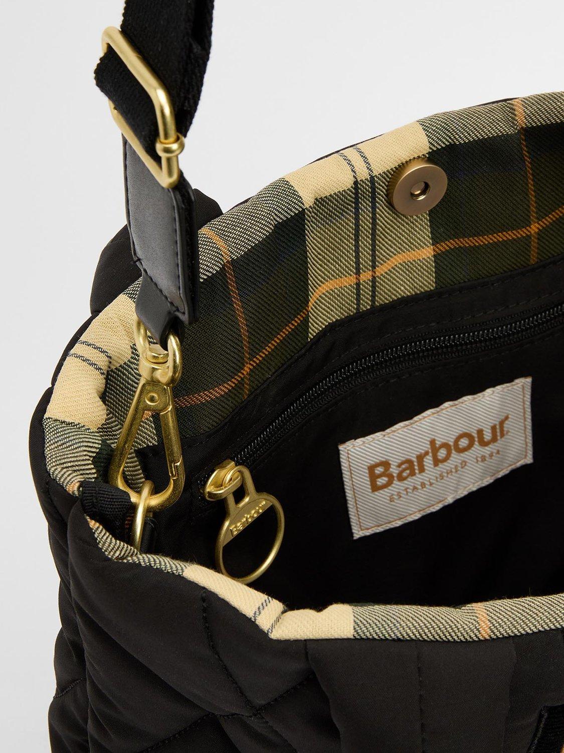 Product image 7 of 8, which shows Barbour Mariah Quilted Mini Tote Bag, Black