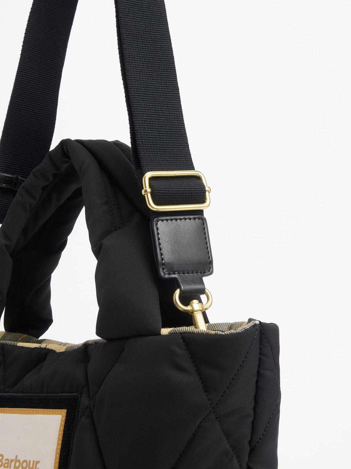 Product image 8 of 8, which shows Barbour Mariah Quilted Mini Tote Bag, Black