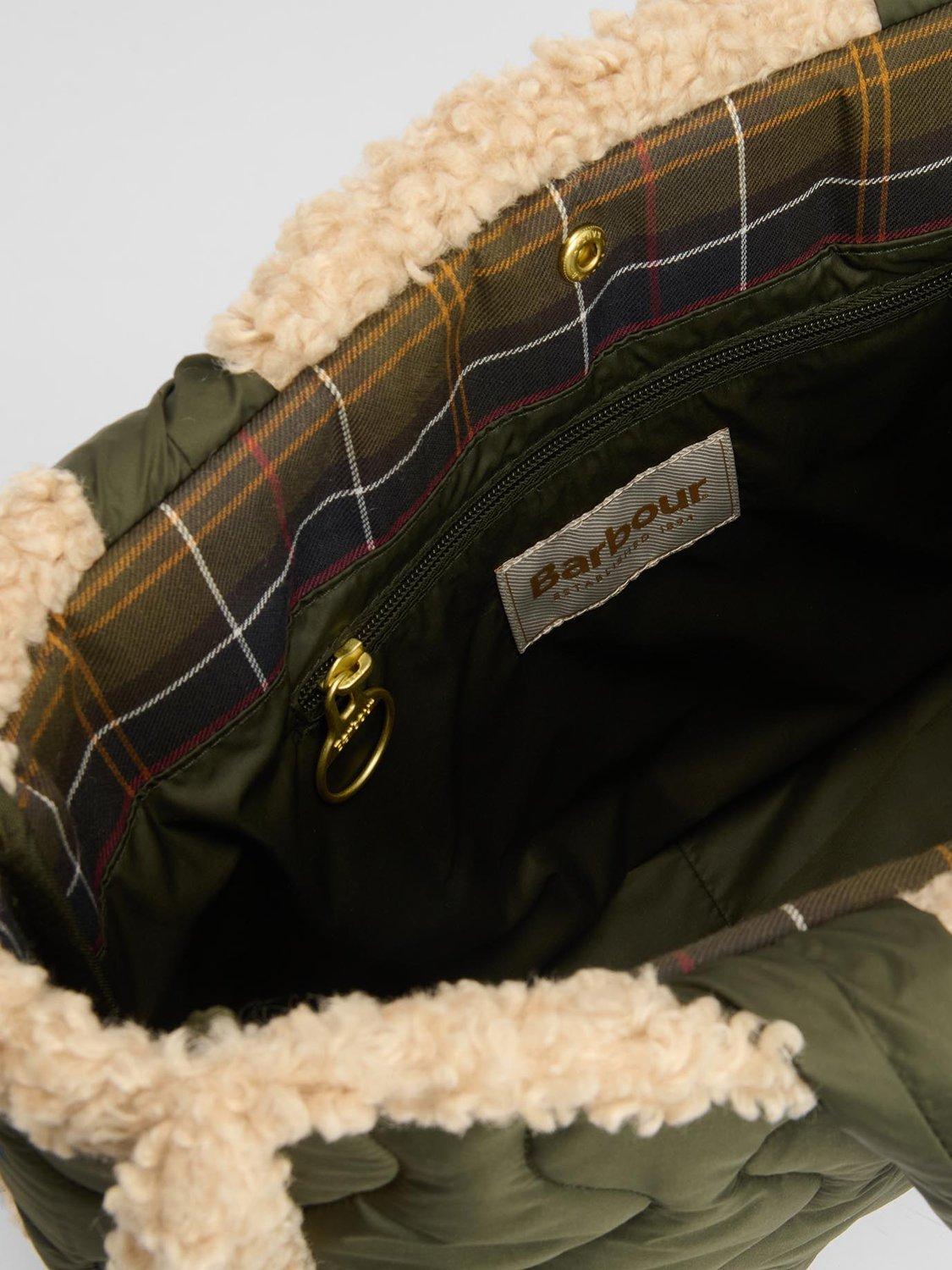 Product image 5 of 8, which shows Marnie Quilted Tote Bag, Olive