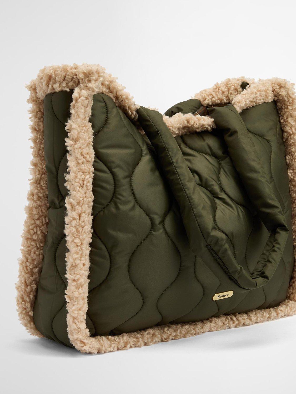 Product image 6 of 8, which shows Marnie Quilted Tote Bag, Olive