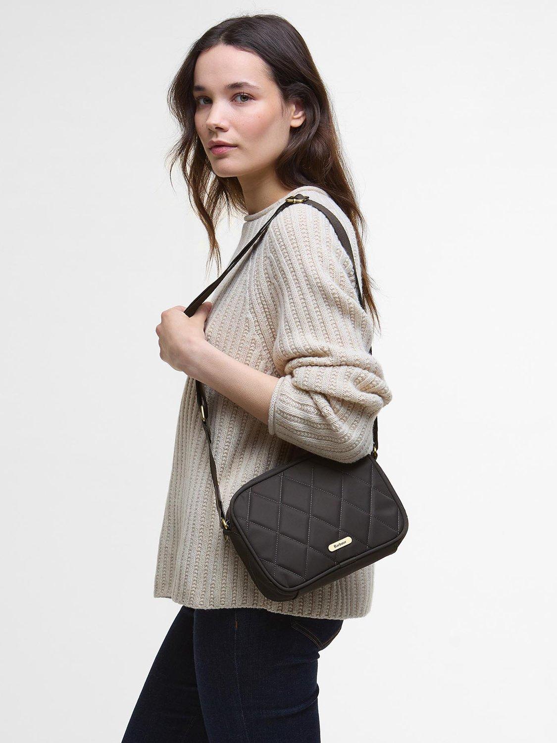 Product image 3 of 9, which shows Barbour Quilted Crossbody Bag, Dark Olive