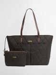 Barbour Quilted Tote Bag, Dark Olive
