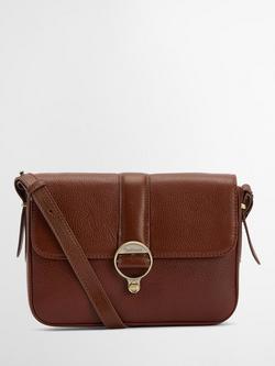Barbour Rosa Leather Crossbody Bag, Brown, Brown