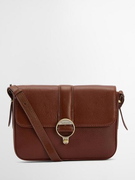 Barbour Rosa Leather Crossbody Bag, Brown, Brown