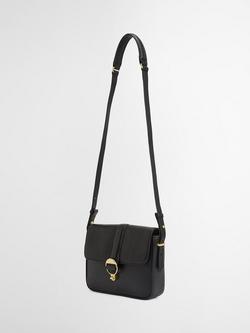 Barbour Rosa Leather Crossbody Bag, Black - view 2, Black