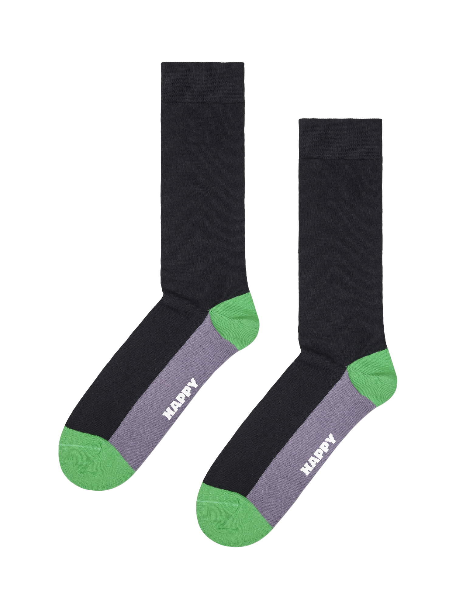 Product image 4 of 5, which shows Happy Socks Lite Golf Socks, Pack of 3, Green