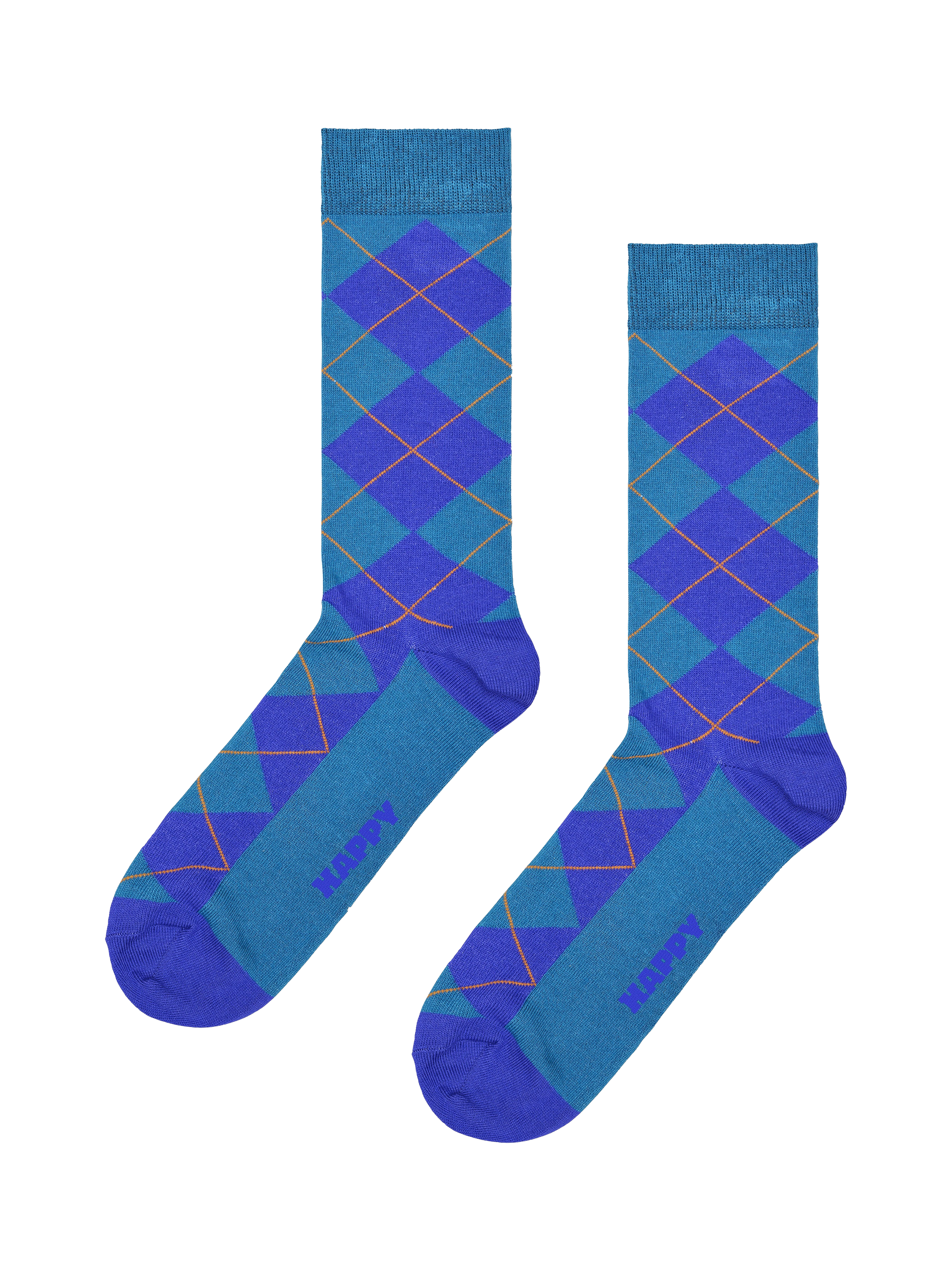 Product image 7 of 7, which shows Happy Socks Lite Ski Socks, Pack of 5, Blue Multi