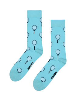 Happy Socks Lite Tennis Socks, Pack of 3, Turquoise - view 2, Turquoise