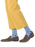 Happy Socks Mushroom Socks, One Size, Light Blue
