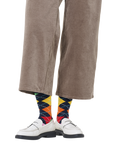 Happy Socks Argyle Sock, One Size, Navy Multi